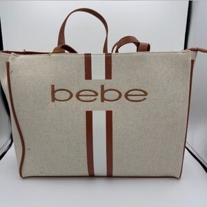 Bebe Paisley Canvas Tote